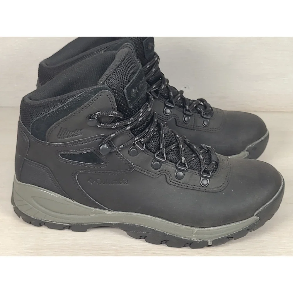 Columbia Newton Ridge Plus II Waterproof Hiking Boots Mens 8 Black YM5156-010